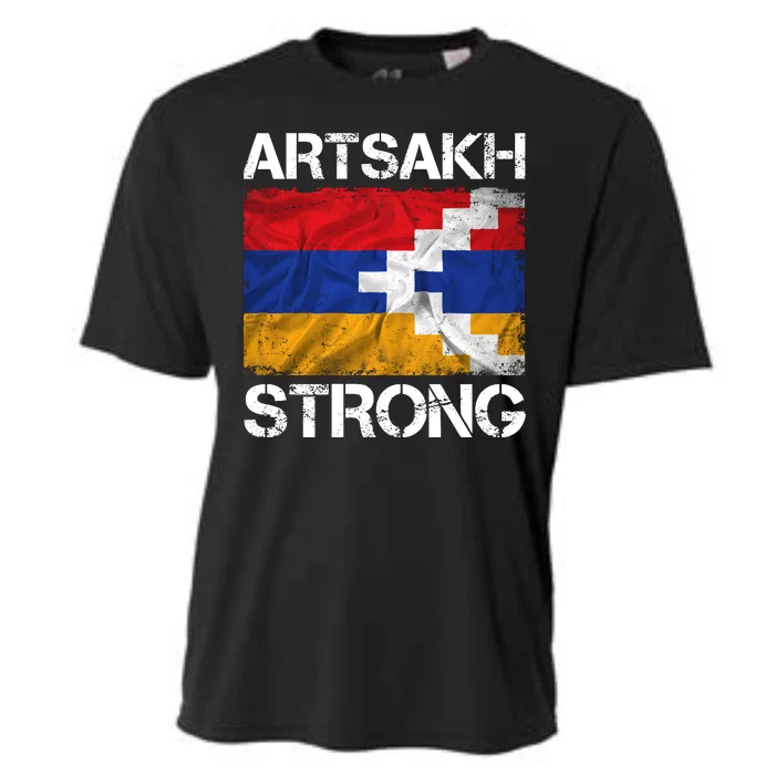 Armenia Flag Artsakh Strong Protest Cooling Performance Crew T-Shirt