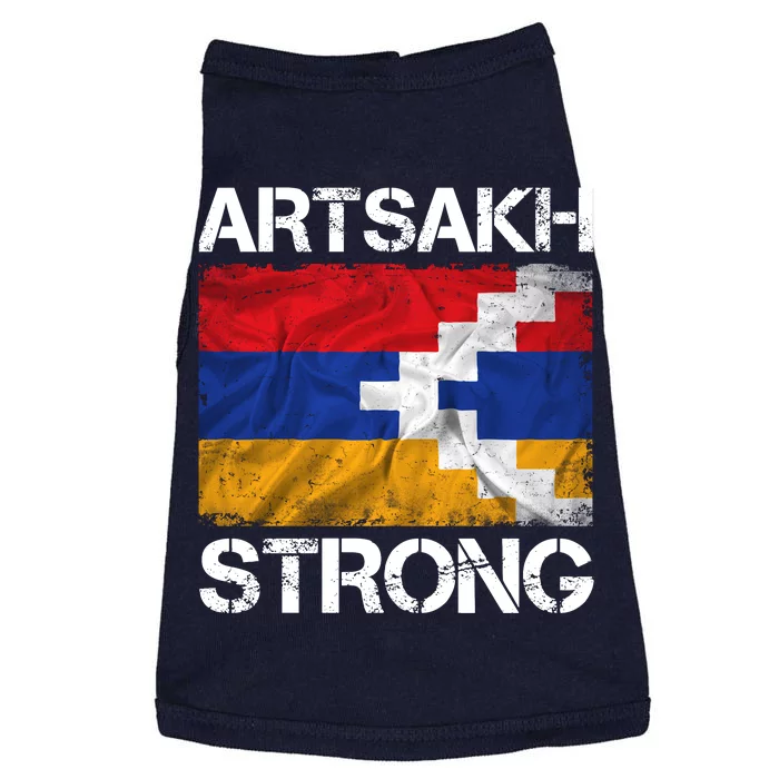 Armenia Flag Artsakh Strong Protest Doggie Tank