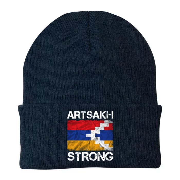 Armenia Flag Artsakh Strong Protest Knit Cap Winter Beanie