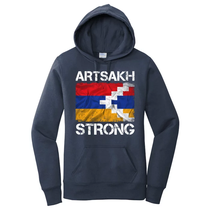 Armenia Flag Artsakh Strong Protest Women's Pullover Hoodie