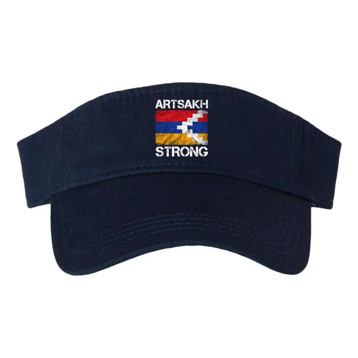 Armenia Flag Artsakh Strong Protest Valucap Bio-Washed Visor