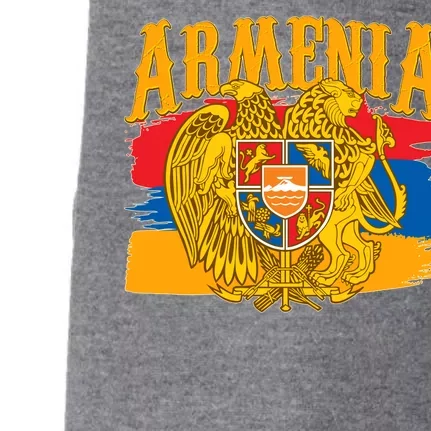 Armenia Flag Crest Artsakh Protest Doggie 3-End Fleece Hoodie