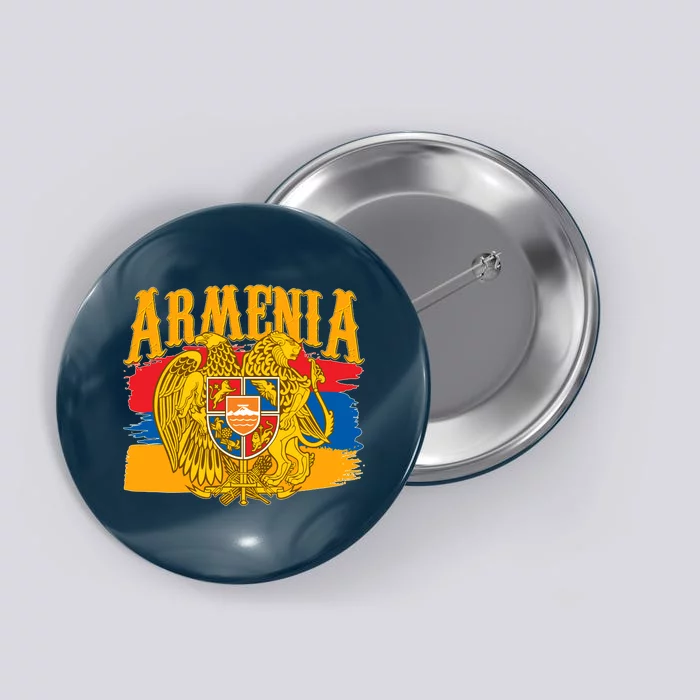 Armenia Flag Crest Artsakh Protest Button