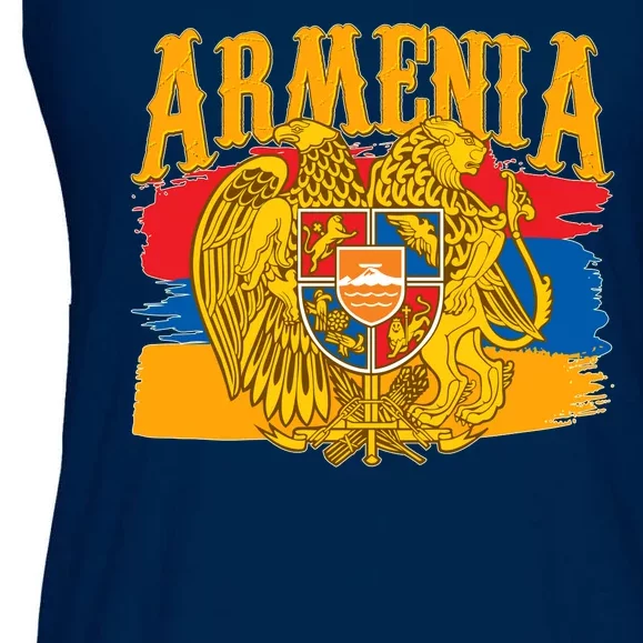 Armenia Flag Crest Artsakh Protest Ladies Essential Flowy Tank