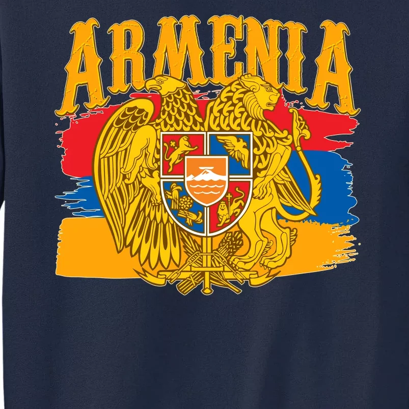 Armenia Flag Crest Artsakh Protest Tall Sweatshirt