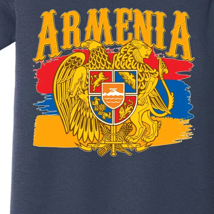 Armenia Flag Crest Artsakh Protest Baby Bodysuit