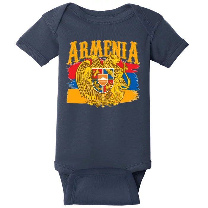 Armenia Flag Crest Artsakh Protest Baby Bodysuit