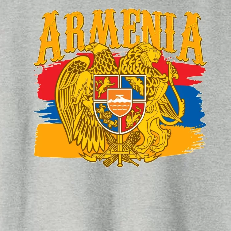 Armenia Flag Crest Artsakh Protest Women's Crop Top Tee