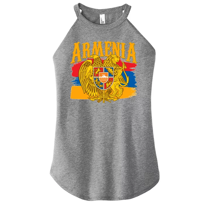 Armenia Flag Crest Artsakh Protest Women’s Perfect Tri Rocker Tank