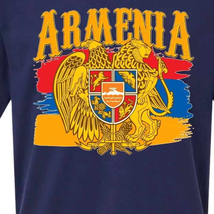 Armenia Flag Crest Artsakh Protest Sueded Cloud Jersey T-Shirt