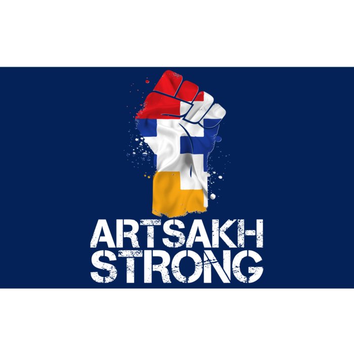 Armenian Protest Artsakh Strong Flag Colors Fist Bumper Sticker