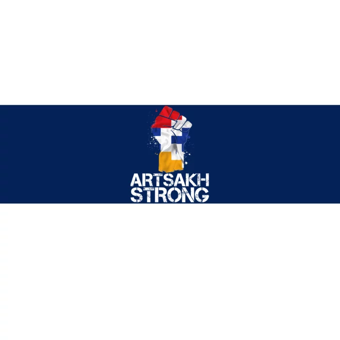 Armenian Protest Artsakh Strong Flag Colors Fist Bumper Sticker