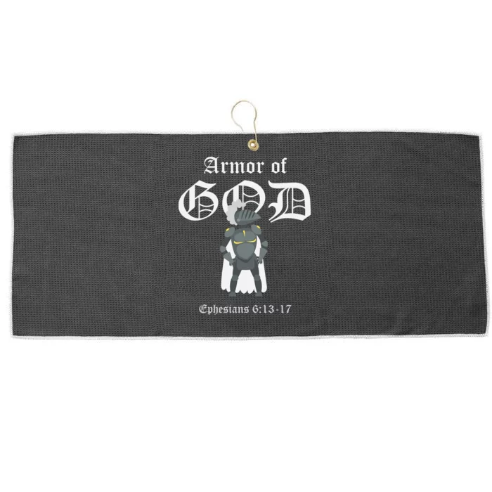 Armor Of God Large Microfiber Waffle Golf Towel