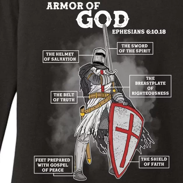 Armor Of God Ephesian 6:10-18 Womens CVC Long Sleeve Shirt