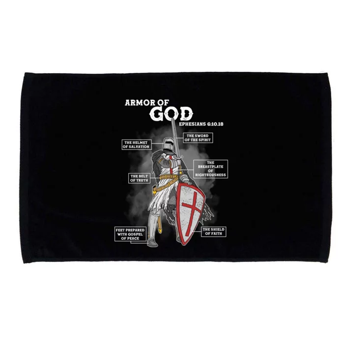 Armor Of God Ephesian 6:10-18 Microfiber Hand Towel