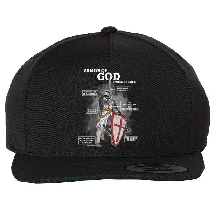 Armor Of God Ephesian 6:10-18 Wool Snapback Cap