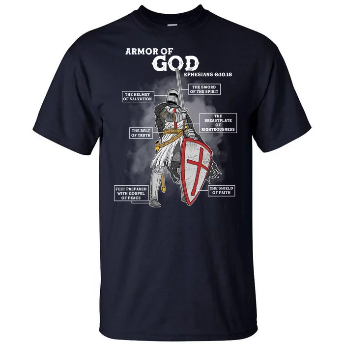 Armor Of God Ephesian 6:10-18 Tall T-Shirt