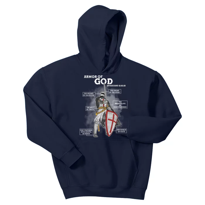 Armor Of God Ephesian 6:10-18 Kids Hoodie