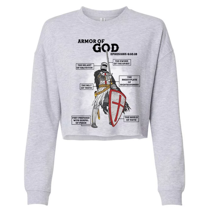 Armor Of God Ephesian 6:10-18 Cropped Pullover Crew