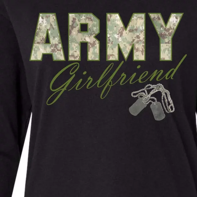 Army Girlfriend Womens Cotton Relaxed Long Sleeve T-Shirt