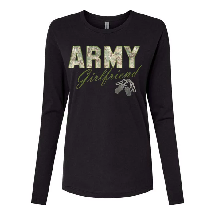 Army Girlfriend Womens Cotton Relaxed Long Sleeve T-Shirt