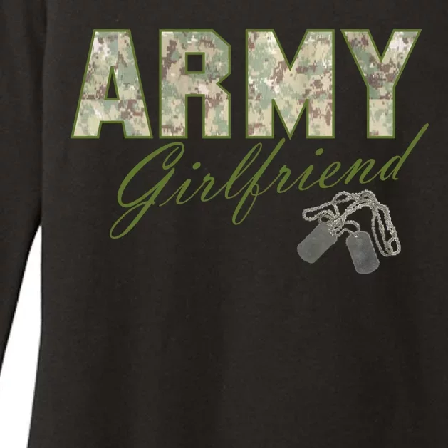 Army Girlfriend Womens CVC Long Sleeve Shirt