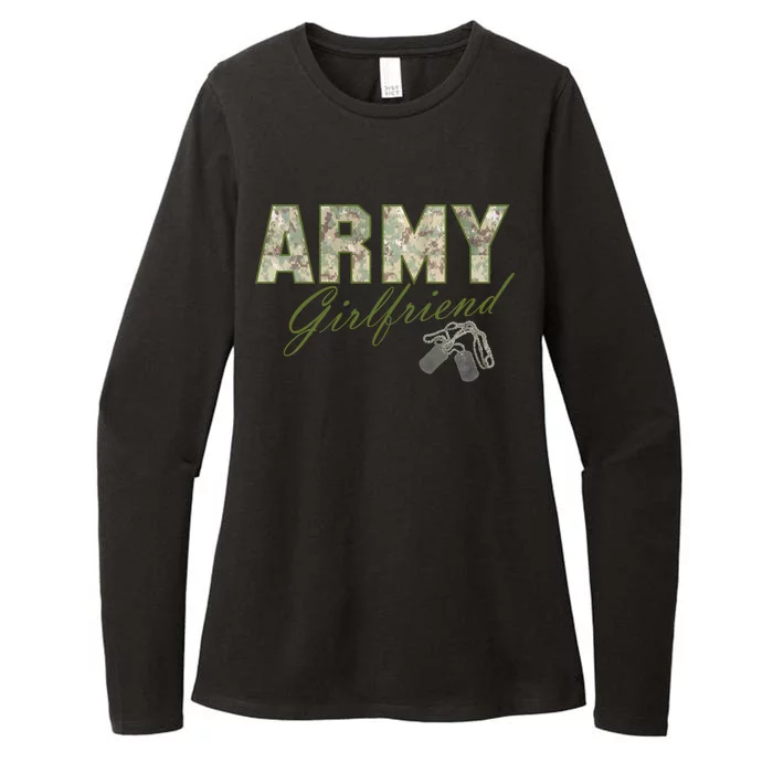 Army Girlfriend Womens CVC Long Sleeve Shirt