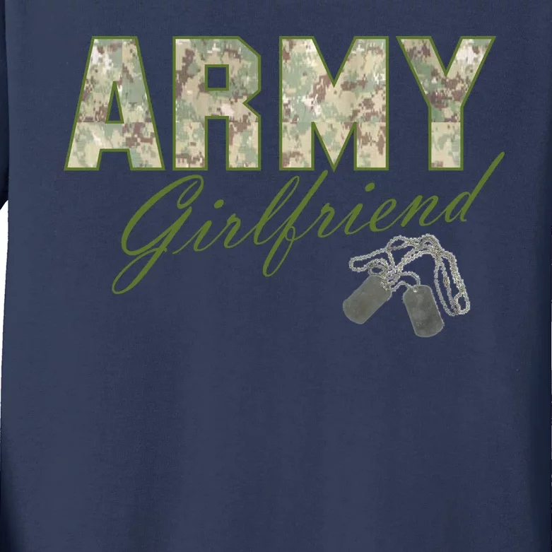 Army Girlfriend Kids Long Sleeve Shirt