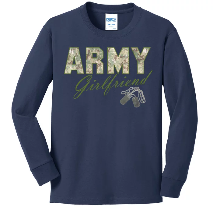 Army Girlfriend Kids Long Sleeve Shirt