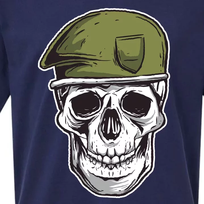 Army Military Skull Sueded Cloud Jersey T-Shirt