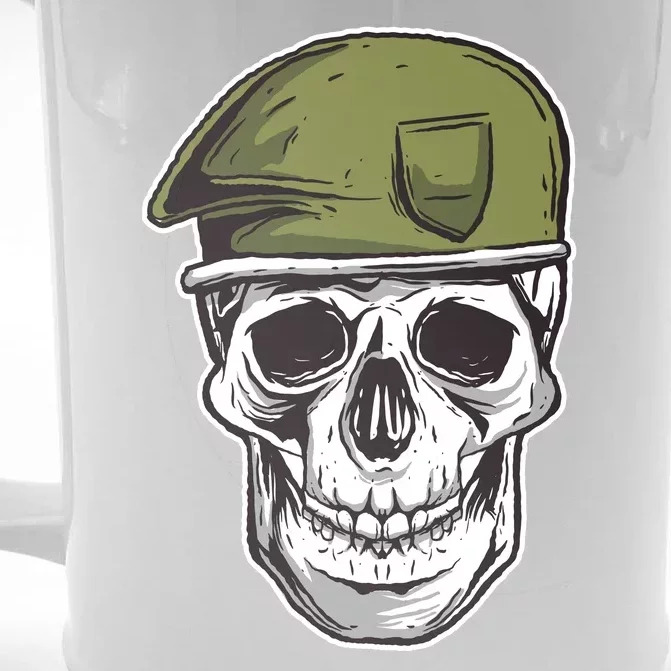 Army Military Skull Front & Back Beer Stein