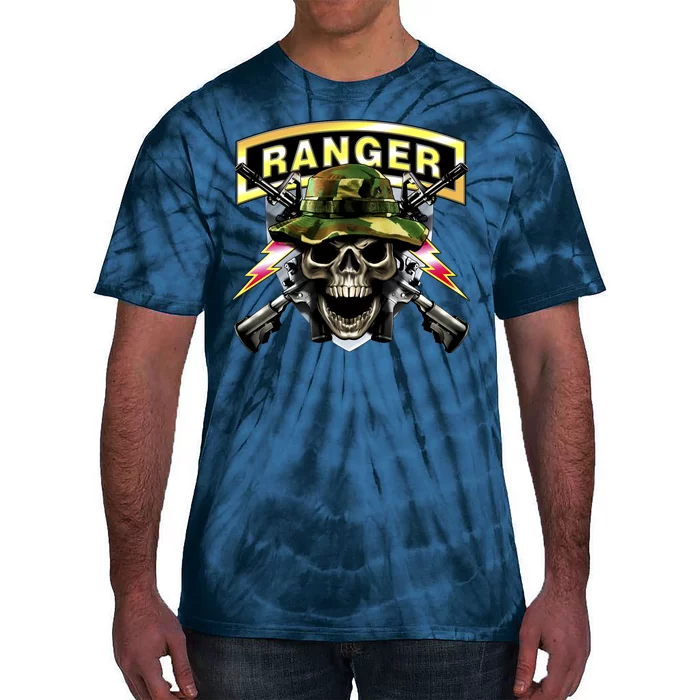 Army Ranger Skull Tie-Dye T-Shirt