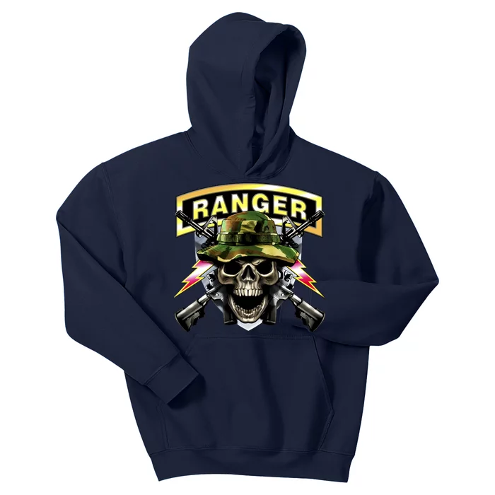 Army Ranger Skull Kids Hoodie TeeShirtPalace