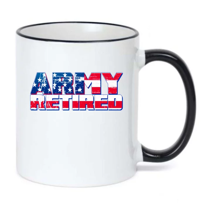 Army Retired Black Color Changing Mug