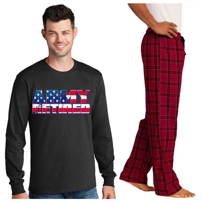 Army Retired Long Sleeve Pajama Set