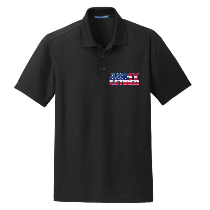 Army Retired Dry Zone Grid Performance Polo