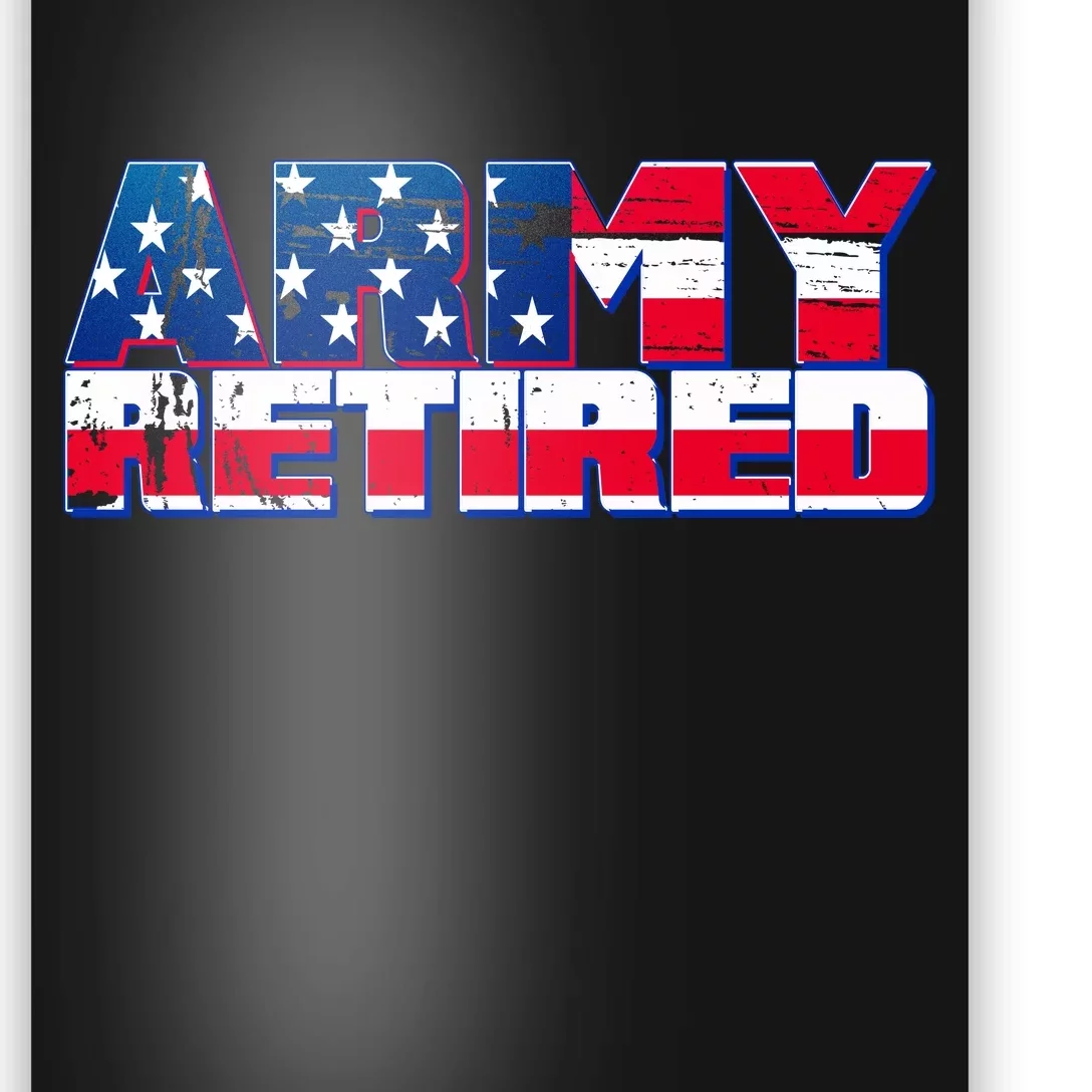 Army Retired Poster