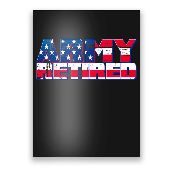 Army Retired Poster