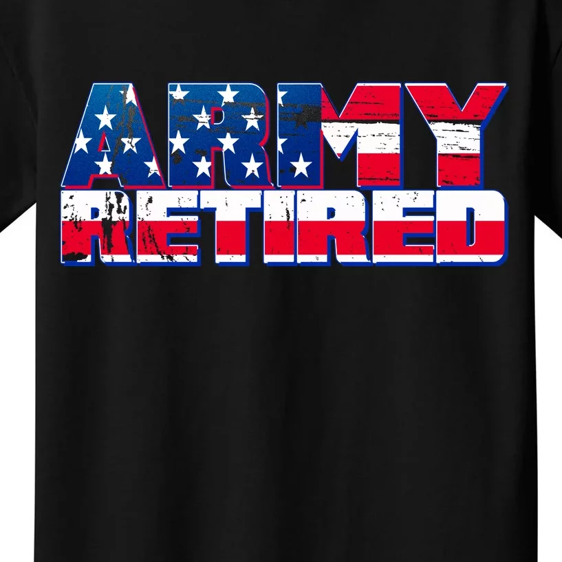 Army Retired Kids T-Shirt