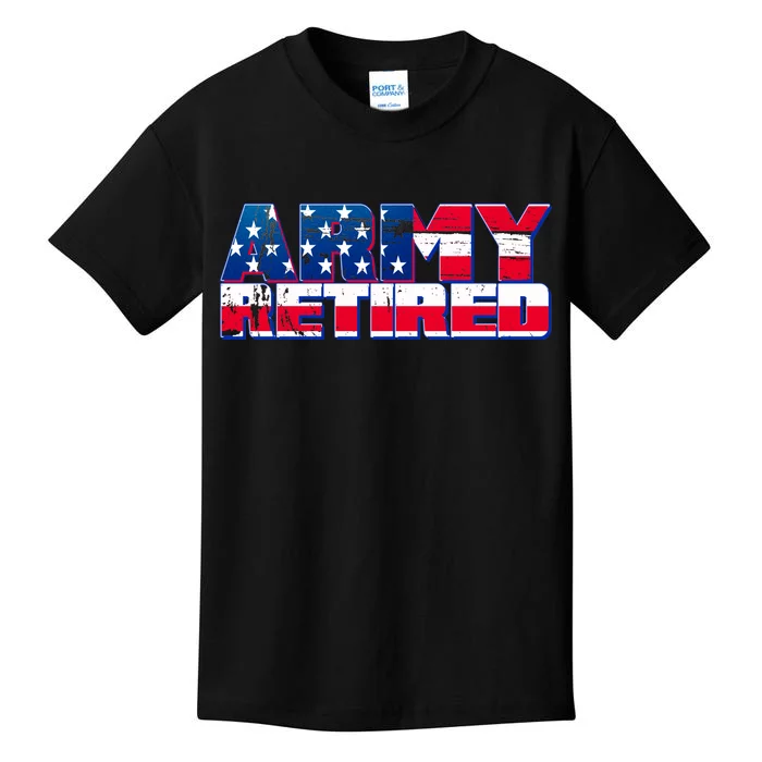 Army Retired Kids T-Shirt