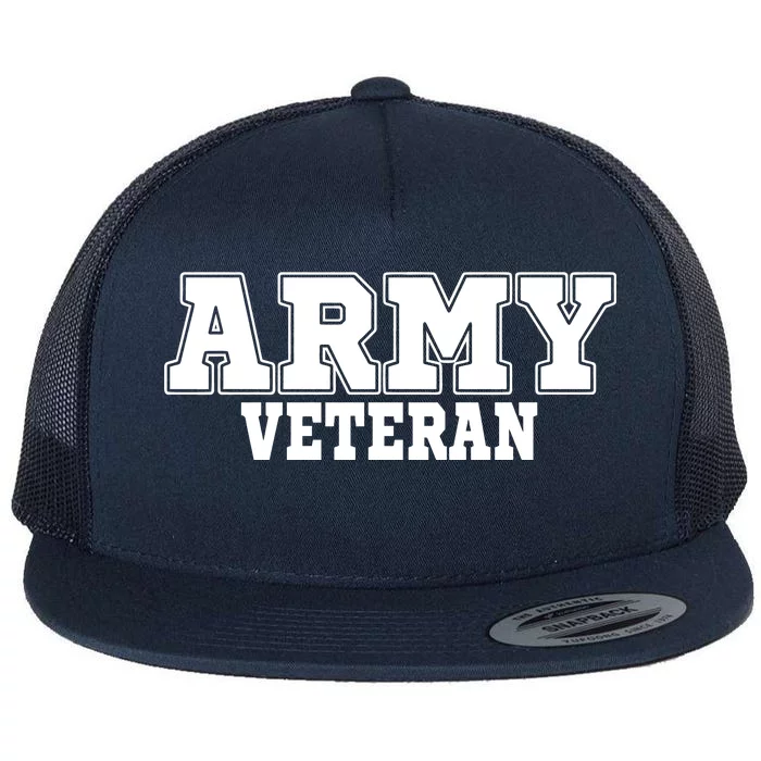 Army Veteran Flat Bill Trucker Hat