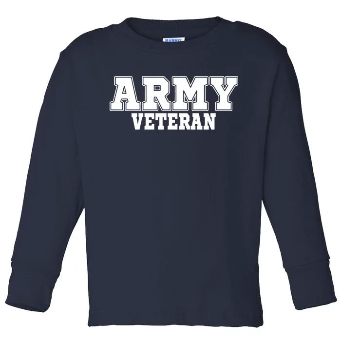 Army Veteran Toddler Long Sleeve Shirt