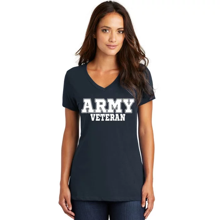 Army Veteran Women's V-Neck T-Shirt