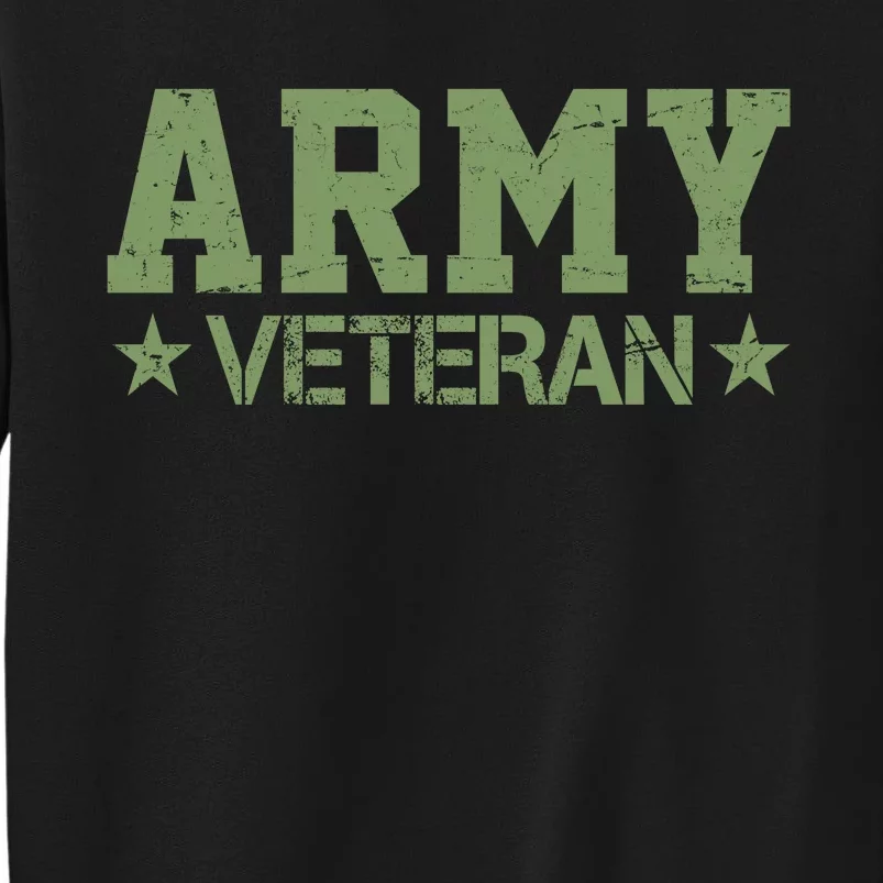 Army Veteran Distress Logo Tall Sweatshirt