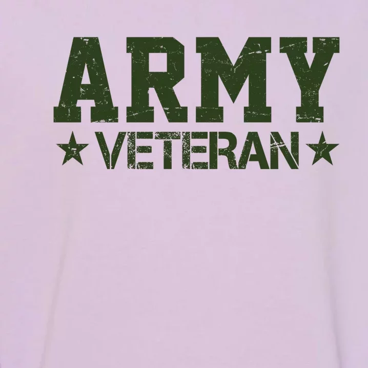 Army Veteran Distress Logo Garment-Dyed Sweatshirt