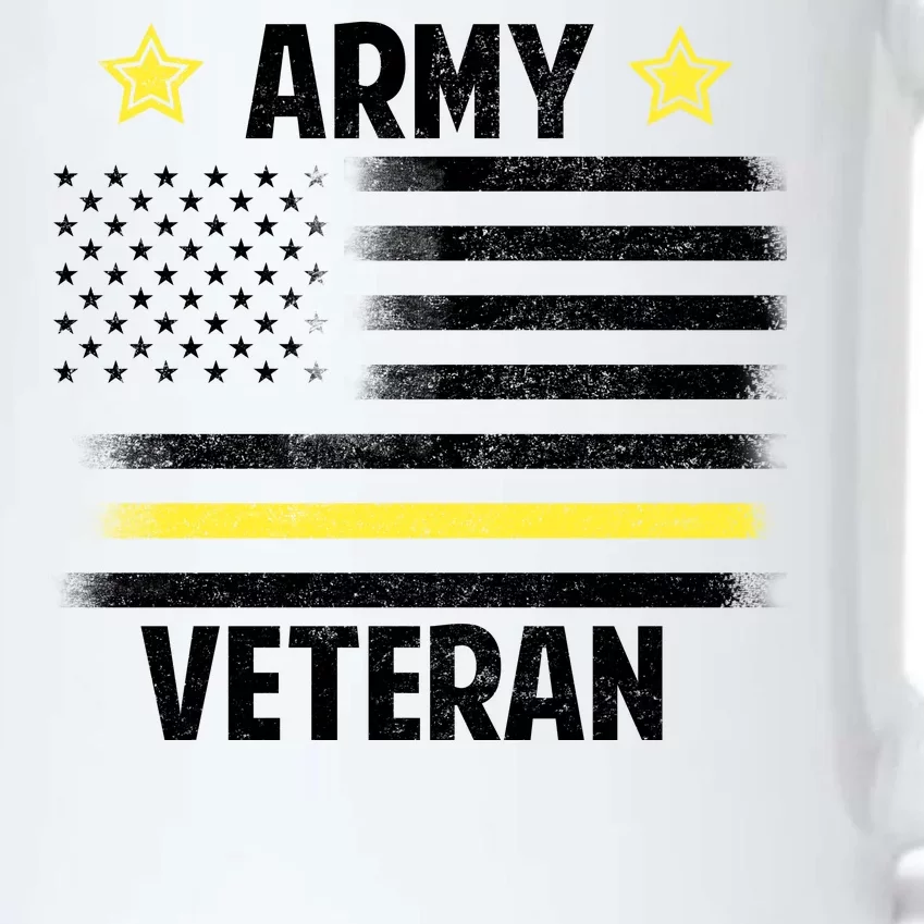 Army Veteran Flag Black Color Changing Mug