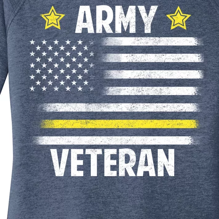 Army Veteran Flag Women's Perfect Tri Tunic Long Sleeve Shirt