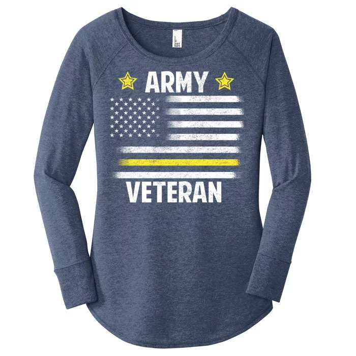 Army Veteran Flag Women's Perfect Tri Tunic Long Sleeve Shirt