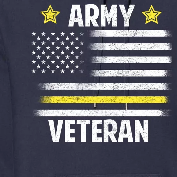 Army Veteran Flag Premium Hoodie