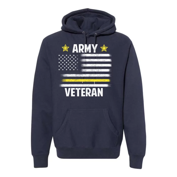 Army Veteran Flag Premium Hoodie